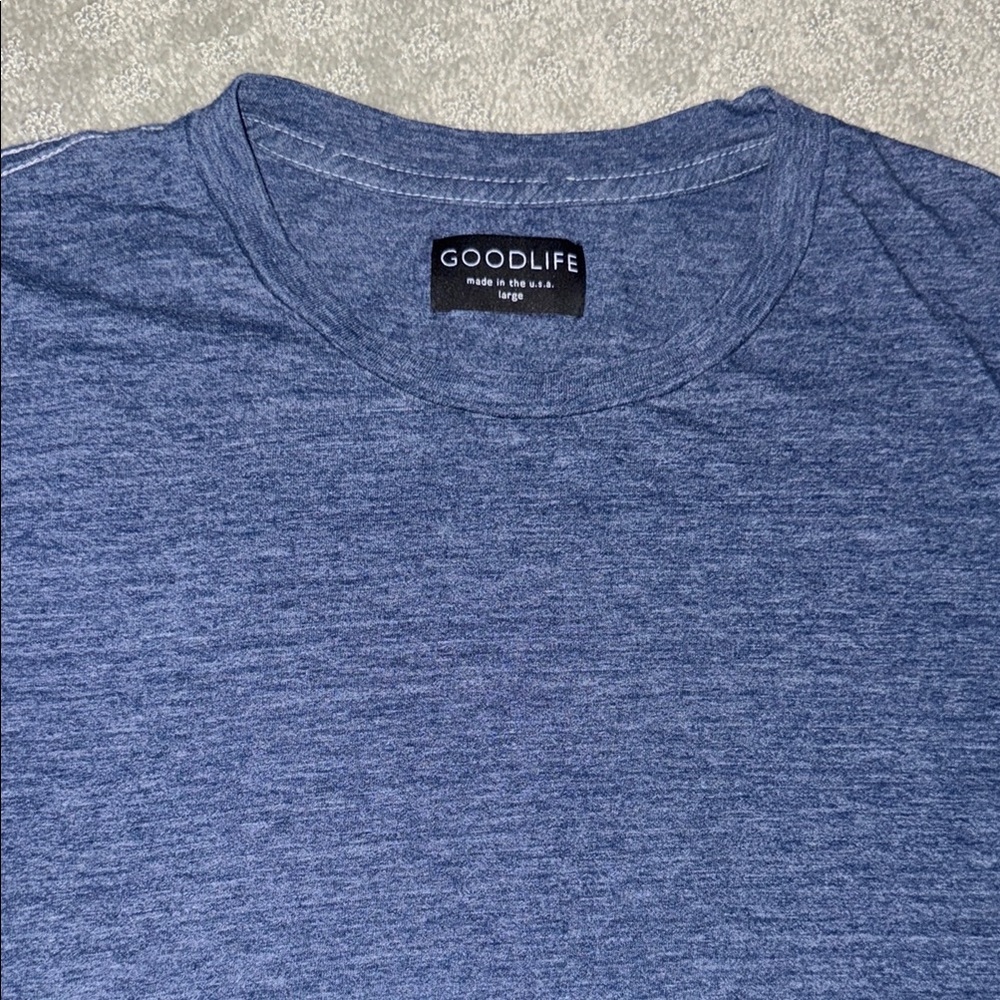 Goodlife Men's Heather Blue Tee
